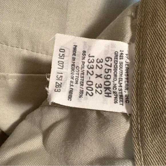 Rustler Jeans Mens 32x32 Tan Khaki Straight Pants Vintage 80s Retro Boho Hippie - Picture 6 of 7